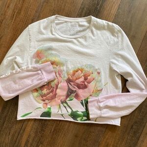 Taylor Swift Rose Cropped Lover Era Long Sleeve